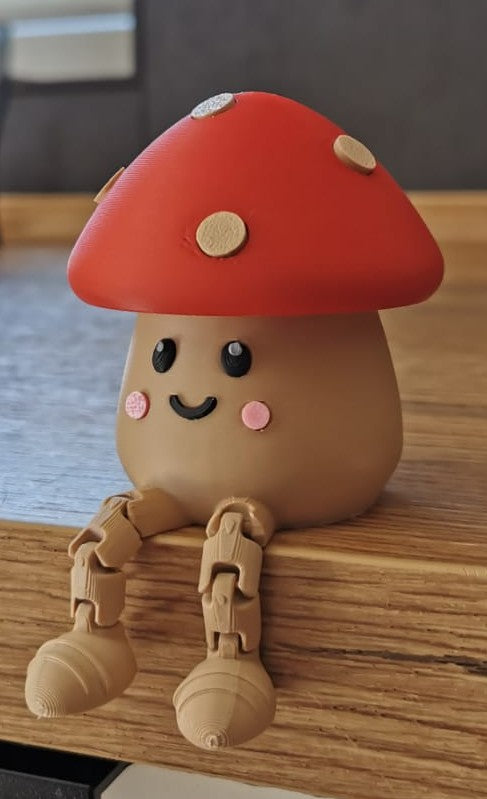 🍄 Sød Fluesvamp med Bevægelige Ben 🍄
