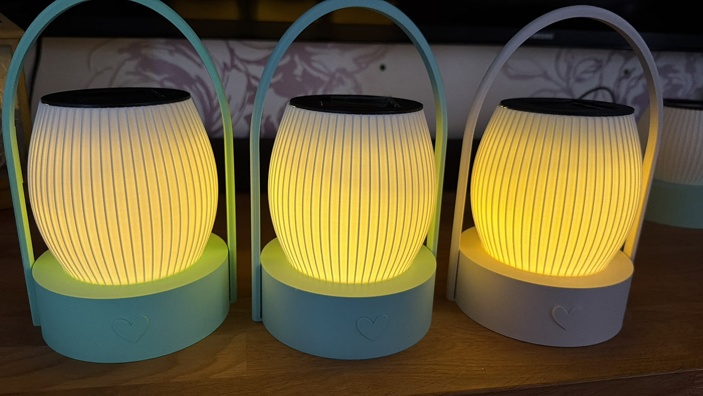Solar-Gartenlampe aus PLA – dekorative Beleuchtung für den Garten